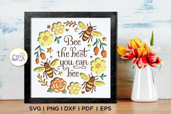 3D Bee the Best Shadow Box SVG: A Creative Solution for Dimensional Craft Projects