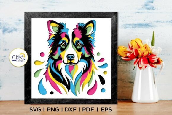 3D Border Collie Shadow Box SVG – Creative Ideas and Real-World Uses