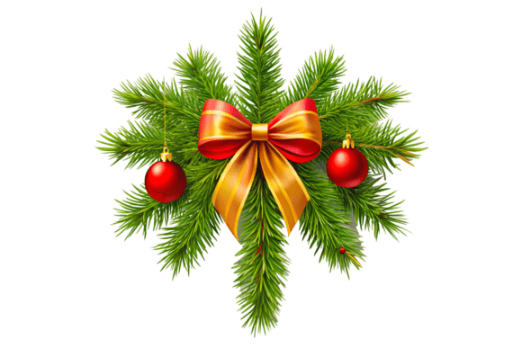 3D Christmas Decoration with Red Element – A Must-Have Design Resource for Creative Projects