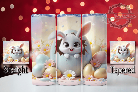 3D Cute Easter Bunny Tumbler Design – A Versatile Digital Asset for Creative Drinkware Projects