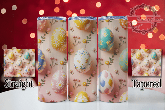 3D Festive Easter Egg Tumbler Design