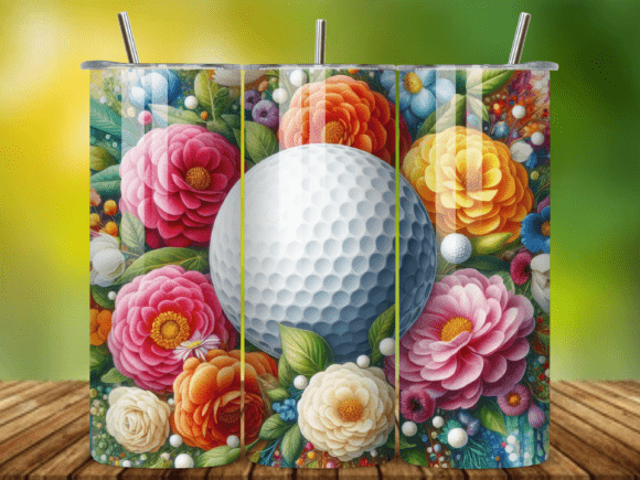 3D Golf Ball 20oz Tumbler Wrap V.5: Strategic Design for Branding and Product Customization