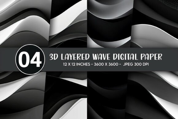 3D Layered Wave Digital Paper: A Versatile Design Solution for Modern Creatives