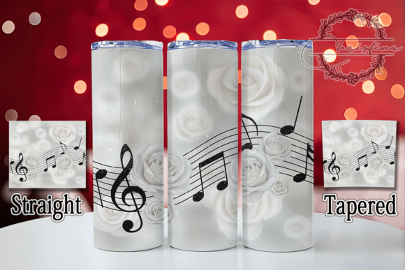 3D Rose Music Note Tumbler: A Creative Resource for Custom Drinkware Projects
