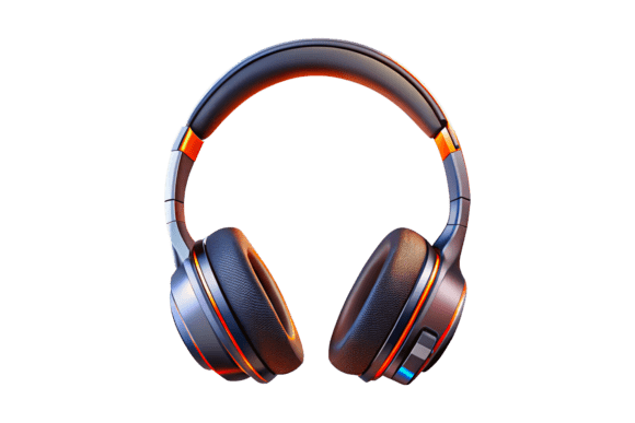 Audio Sound Headphone Clipart 3D PNG: Your Go-To Design Resource for Creative Projects