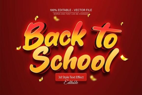Back to School Golden 3D Text Effect: A Practical Design Asset for Creative and Professional Workflows