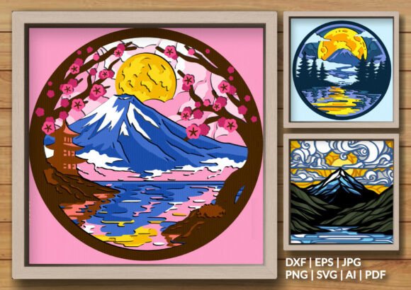 Bringing the Outdoors In: The Rise of the Mountain Lake Landscape 3D Shadow Box