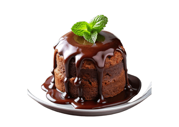 Chocolate Pudding Cake Clipart 3D PNG: A Versatile Design Resource