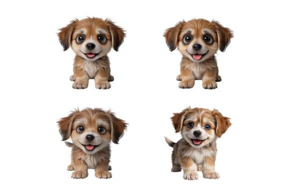 Cute 3D Animal Characters PNG Bundle – F