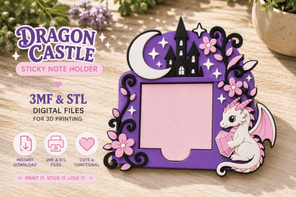 Dragon Sticky Note Holder 3D Print: A Creative Fusion of Utility and Aesthetic in Modern 3D Printing