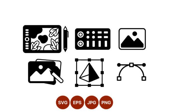 Essential Graphic Design Vector Tool Icon Set for Modern Designers