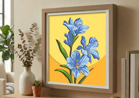 Transform Your Space with the Blue Amaryllis 3D Floral Shadow Box: A Fusion of Art and Technology